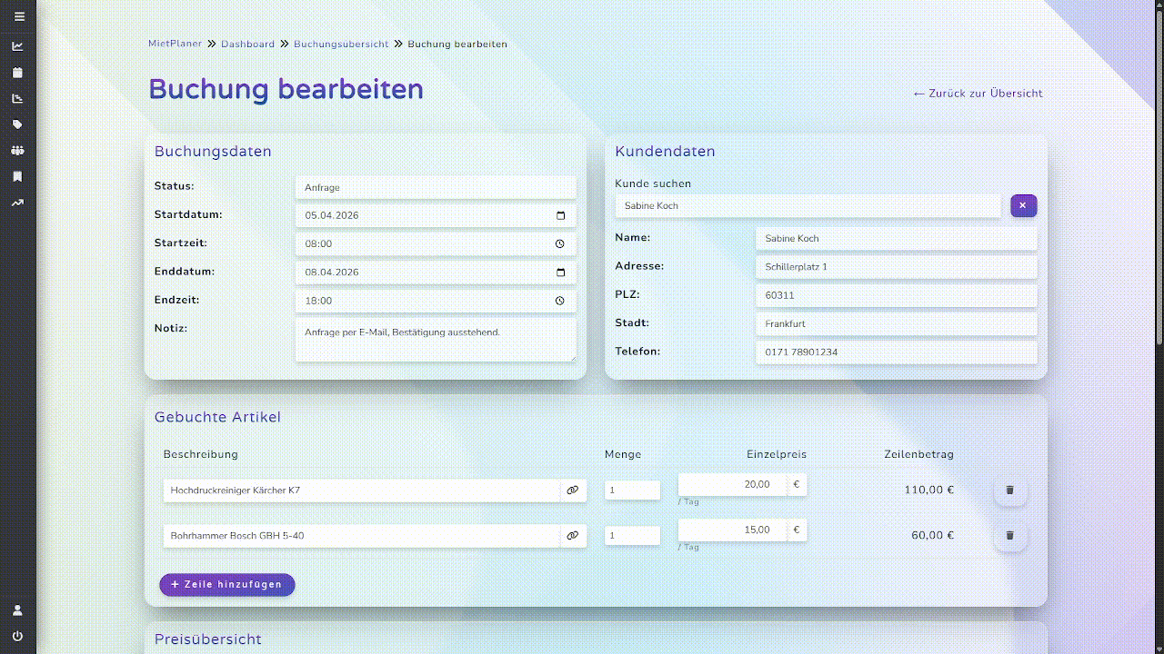 Kalender und Zeitmanagement Funktionen